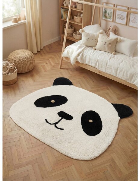 Tappeto per bambini nero/color crema in cotone lavabile/tessuto a mano 103x120 cm Snuggle Patsy – Hanse Home