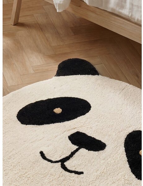 Tappeto per bambini nero/color crema in cotone lavabile/tessuto a mano 103x120 cm Snuggle Patsy – Hanse Home