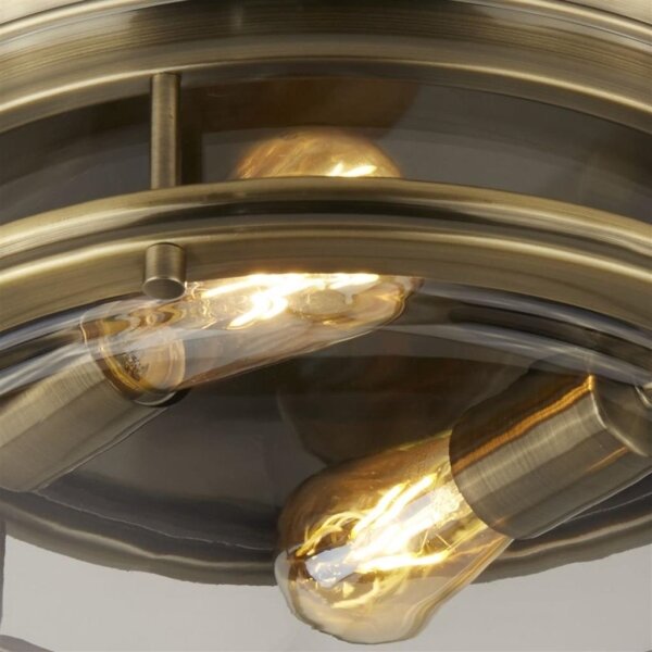 Searchlight 5182AB - Plafoniera EDINBURGH I 2xE27/40W/230V bronzo