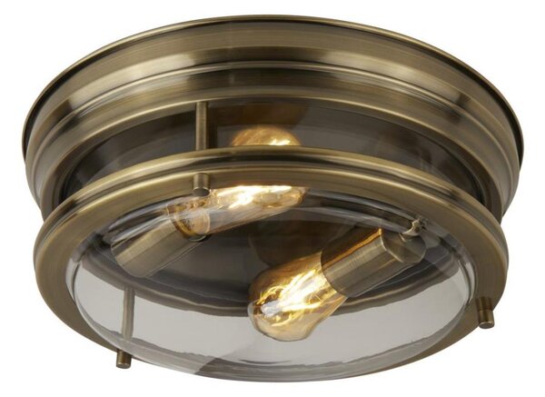 Searchlight 5182AB - Plafoniera EDINBURGH I 2xE27/40W/230V bronzo