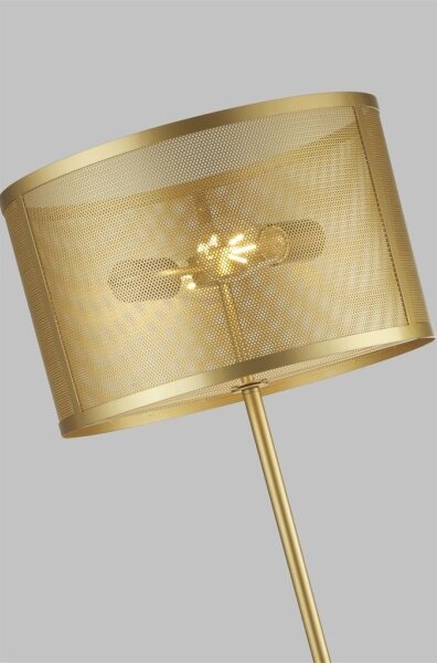 Searchlight EU2832-2GO - Lampada da terra FISHNET 2xE27/60W/230V oro
