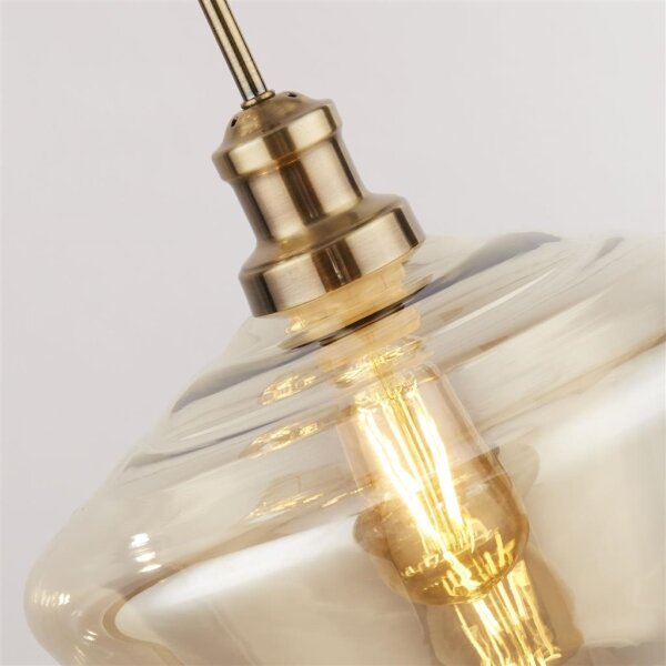 Searchlight 5423-3AB - Lampadario a sospensione con filo MIA 3xE27/60W/230V ottone