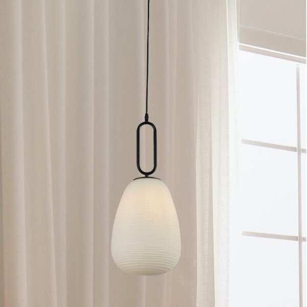 Searchlight 43581-1BK - Lampadario a sospensione con filo ELIXIR 1xE27/60W/230V bianco