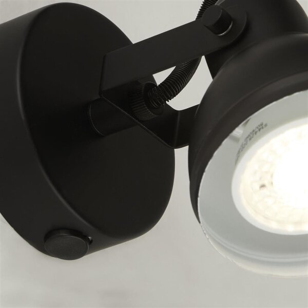 Searchlight 1541BK - Faretto da parete FOCUS 1xGU10/50W/230V nero