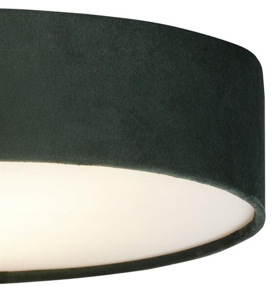 Searchlight 23298-2GR - Plafoniera DRUM PLEAT 2xE27/15W/230V verde