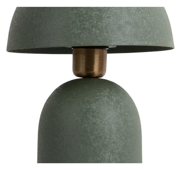Lampada da tavolo verde con paralume in metallo (altezza 30 cm) Boaz - Leitmotiv