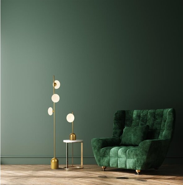 Searchlight EU94040-1GO - Lampada da tavolo PEBBLE 1xG9/7W/230V oro