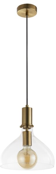 Searchlight 31031-1PB - Lampadario a sospensione con filo MARGARITA 1xE27/60W/230V ottone