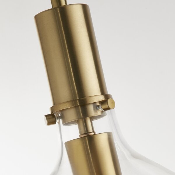 Searchlight 31031-1PB - Lampadario a sospensione con filo MARGARITA 1xE27/60W/230V ottone
