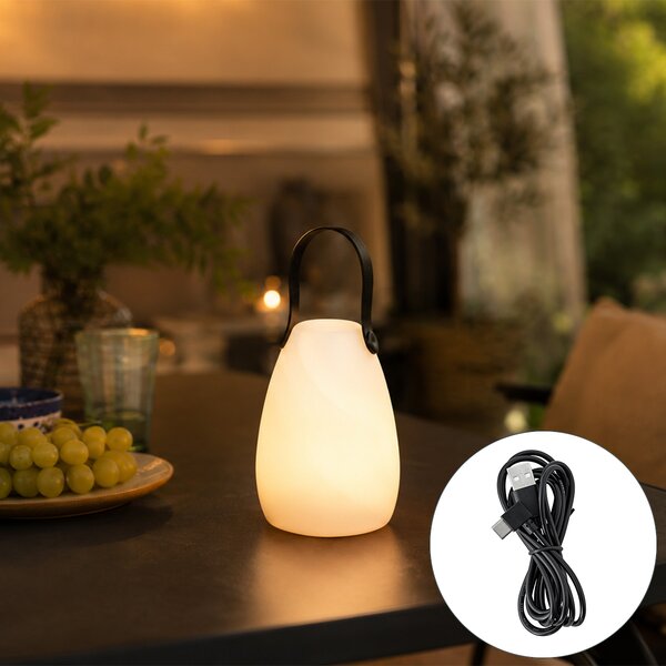 Lampada da tavolo moderna RGBW ricaricabile IP54 - Pion