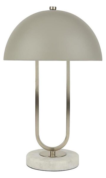 Searchlight EU60949GY - Lampada da tavolo DOME 1xG9/7W/230V argento