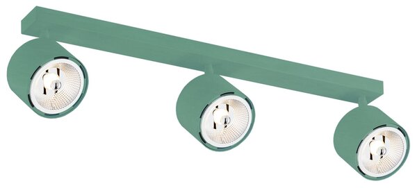 Argon Spot soffitto Chloe regolabile 3 luci, verde