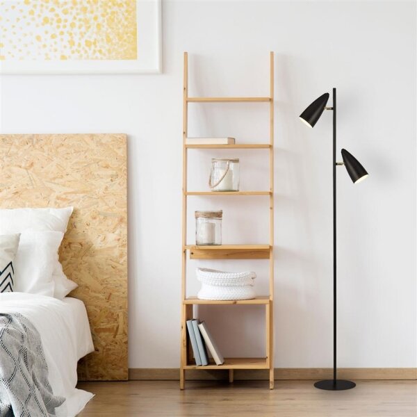 Searchlight EU60971BK - Lampada con piedistallo STYLUS 2xE14/7W/230V nero