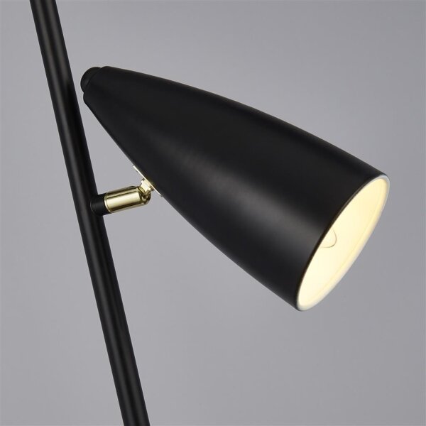 Searchlight EU60971BK - Lampada con piedistallo STYLUS 2xE14/7W/230V nero
