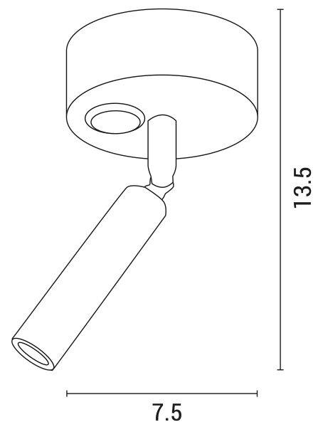Luce Spot da parete a LED ARISTON LED/3W/230V 3000K bianco