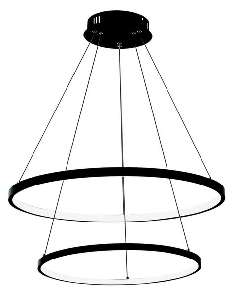 Lampadario LED a sospensione con filo LED/37W/230V 3000K nero