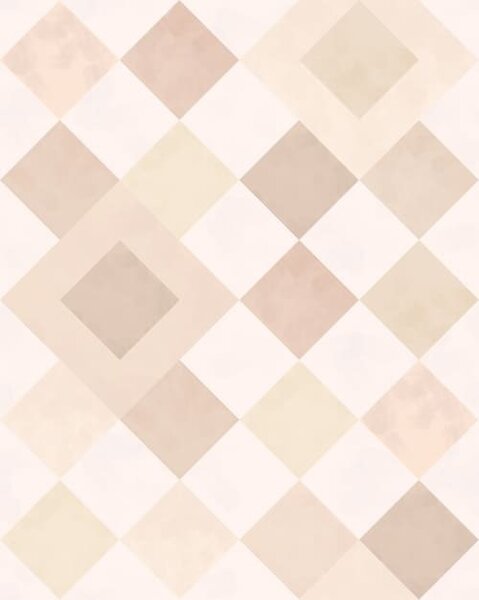 Carta da parati Diamanti nei toni caldi del crema e del beige, Parati astratta classici, a01247v2 : Uwalls.it