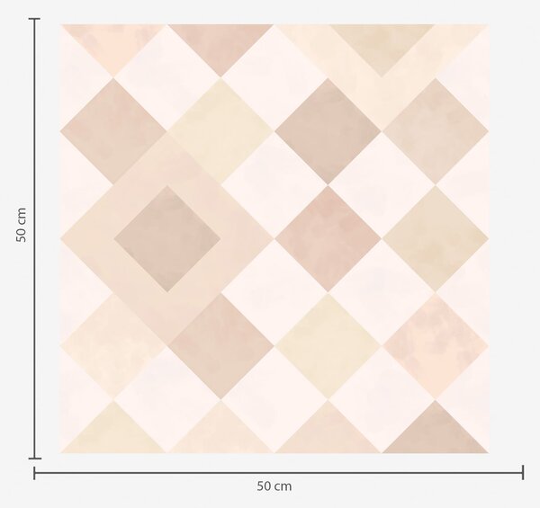 Carta da parati Diamanti nei toni caldi del crema e del beige, Parati astratta classici, a01247v2 : Uwalls.it