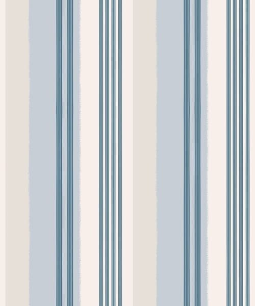 Carta da parati Righe blu-grigie e color crema, Parati unica, a01248v1 : Uwalls.it