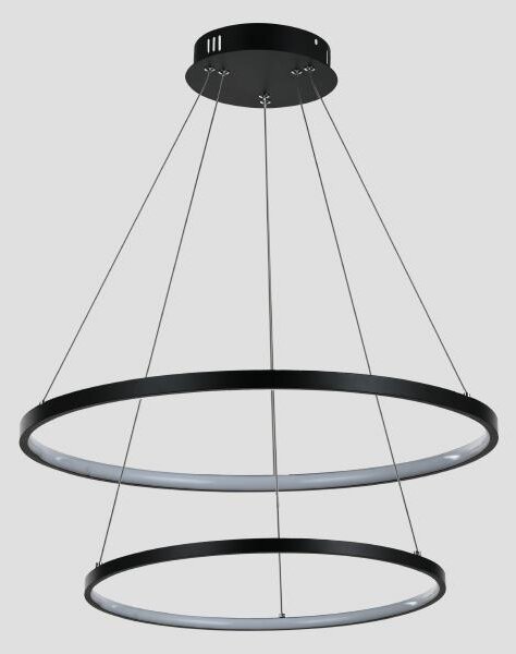 Lampadario LED a sospensione con filo LED/37W/230V 3000K nero