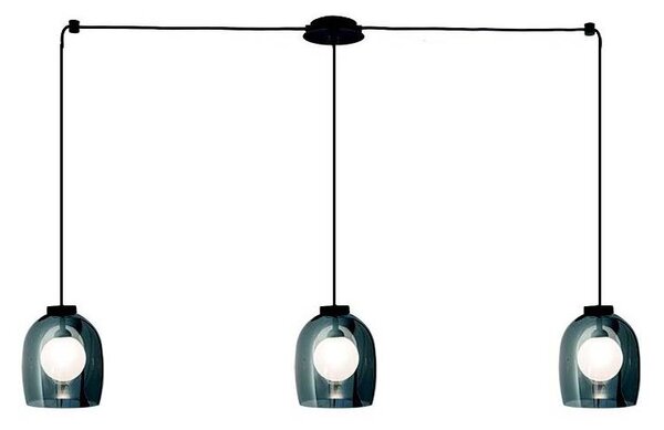 Zambelis 22146 - Lampadario a sospensione con filo 3xG9/5W/230V ragno nero