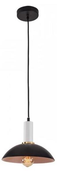 Zambelis 180052 - Lampadario a sospensione con filo 1xE27/40W/230V nero