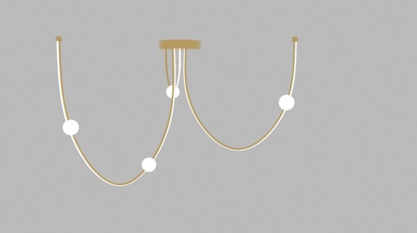 Zambelis 22248 - Lampadario a sospensione con filo LED dimmerabile LED/42W/230V oro