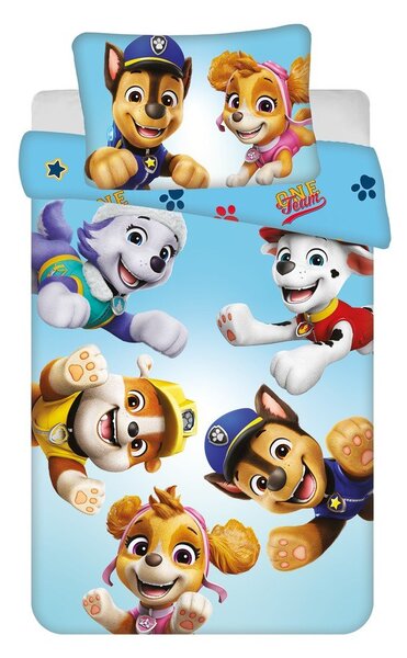 Set copripiumino e federa da bambini in cotone per culla 100x135 cm Paw Patrol – Jerry Fabrics