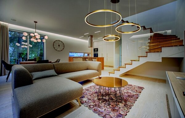 Zambelis 1956 - Lampadario LED a sospensione con filo LED/136W/230V oro