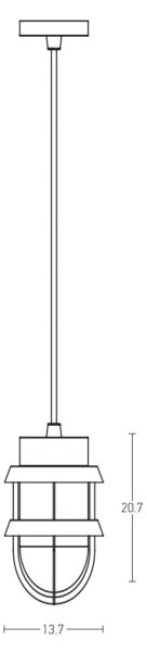 Zambelis E172 - Lampadario da esterno 1xE27/40W/230V IP54 marrone