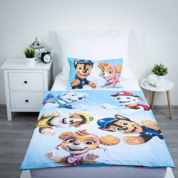Set copripiumino e federa da bambini in cotone per culla 100x135 cm Paw Patrol – Jerry Fabrics