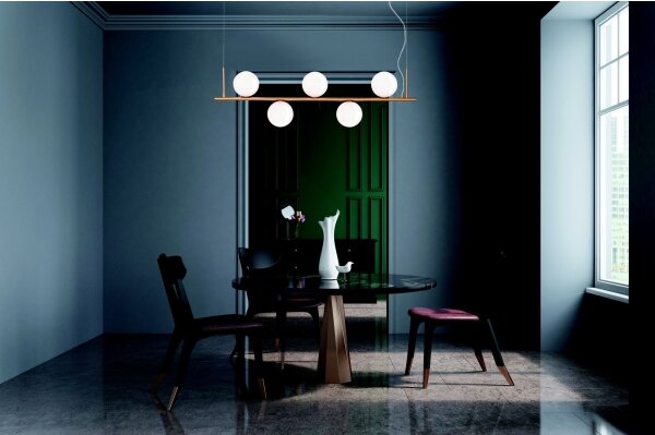 Zambelis 1998 - Lampadario a sospensione con filo 5xE14/15W/230V oro