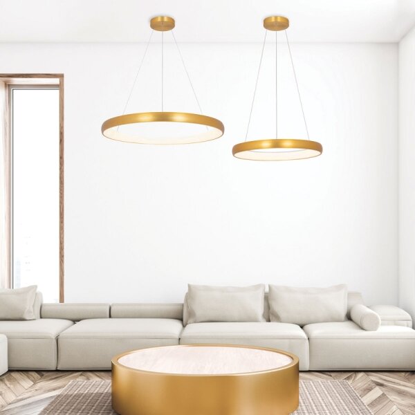 Zambelis 2046 - Lampadario a sospensione con filo LED dimmerabile LED/30W/230V diametro 40 cm oro