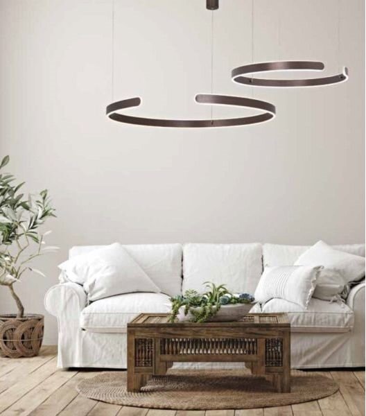 Zambelis 2013 - Lampadario a sospensione con filo LED dimmerabile LED/40W/230V marrone