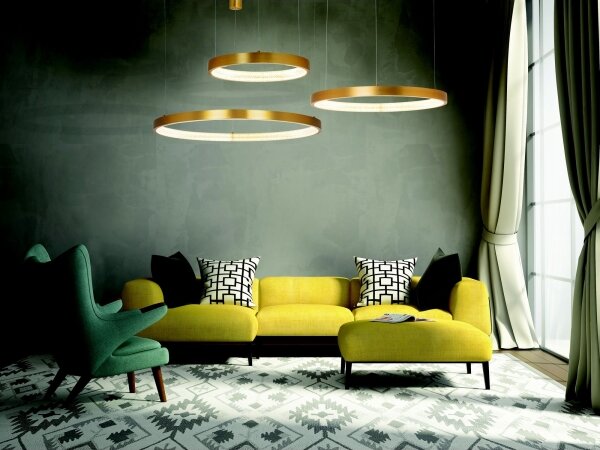 Zambelis 2007 - Lampadario a sospensione con filo LED dimmerabile LED/50W/230V oro