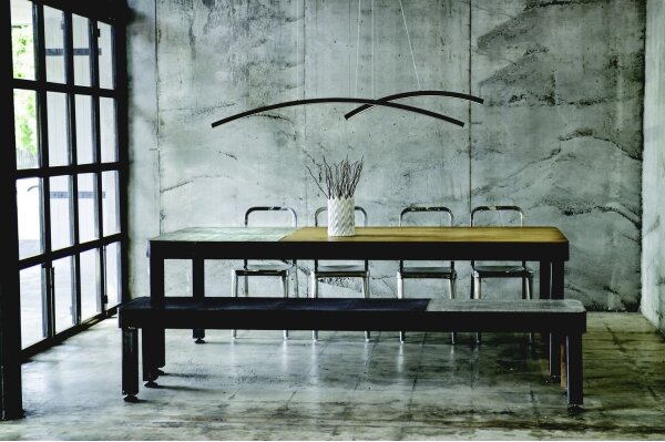 Zambelis 20130 - Lampadario a sospensione con filo LED dimmerabile LED/48W/230V nero