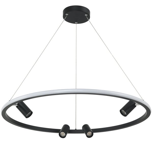 Zambelis 22013 - Lampadario a sospensione con filo LED dimmerabile LED/59W/230V diametro 79 cm nero
