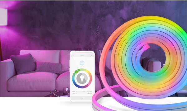Nedis WIFILN51CRGB-LED RGB striscia dimmerabile SmartLife 6m 32W/230V Wi-Fi IP65