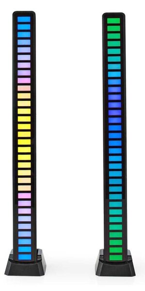 Nedis GALDP110BK - Lampada da tavolo LED RGB ricaricabile LED/250 mAh