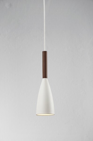 DFTP by Nordlux - Lampadario a sospensione con filo PURE 1xE27/40W/230V bianco/noce
