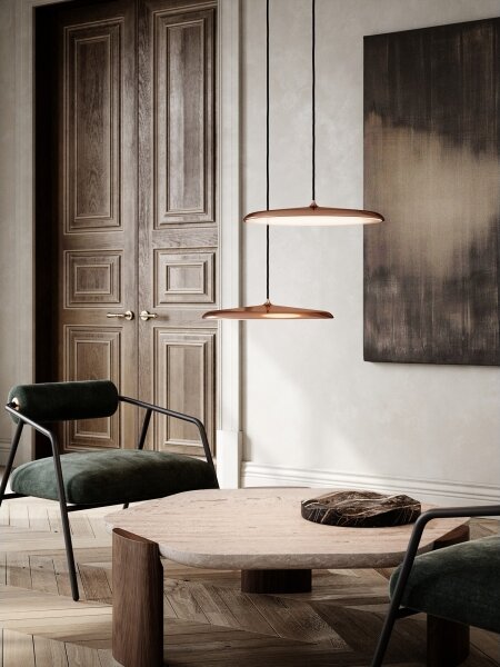 DFTP by Nordlux - Lampadario a sospensione con filo LED dimmerabile ARTIST LED/24W/230V diametro 40 cm rame
