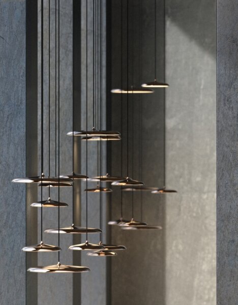 DFTP by Nordlux - Lampadario dimmerabile a sospensione con cavo ARTIST LED/14W/230V 3000K