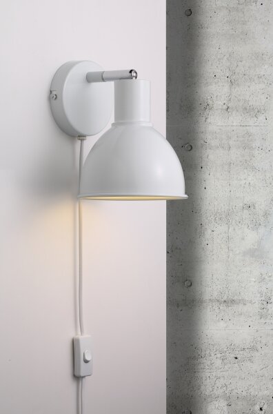 Nordlux - Faretto da parete POP 1xE27/18W/230V bianco