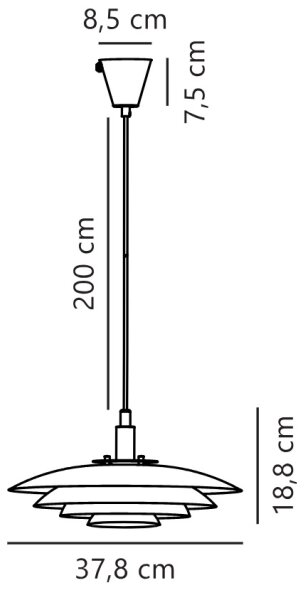 Nordlux - Lampadario a sospensione con filo BRETAGNE 1xG9/25W/230V bianco