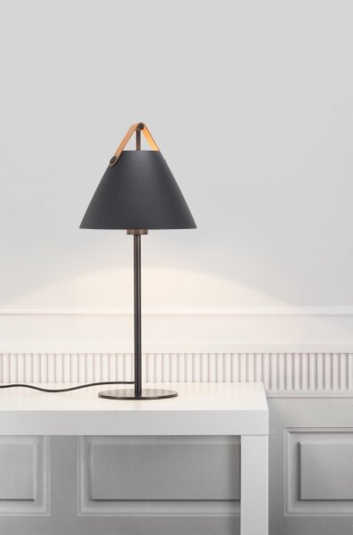 DFTP by Nordlux - Lampada da tavolo STRAP 1xE27/40W/230V nera