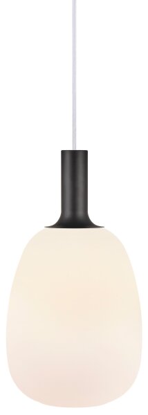 Nordlux - Lampadario a cavo ALTON 1xE27/60W/230V bianco/nero/ottone