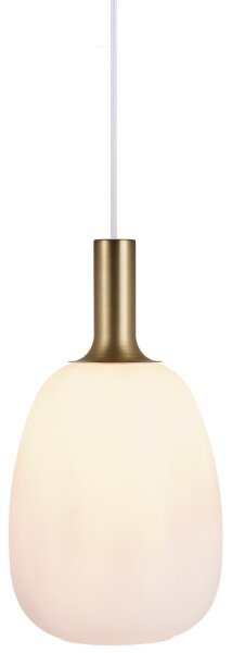 Nordlux - Lampadario a cavo ALTON 1xE27/60W/230V bianco/nero/ottone