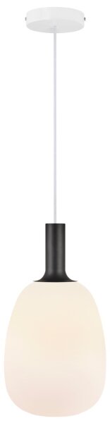 Nordlux - Lampadario a cavo ALTON 1xE27/60W/230V bianco/nero/ottone