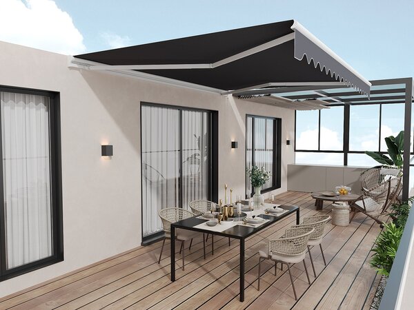 Tendone esterno motorizzato con semi-cassonetto 3 x 2,5 m Antracite - COFANA