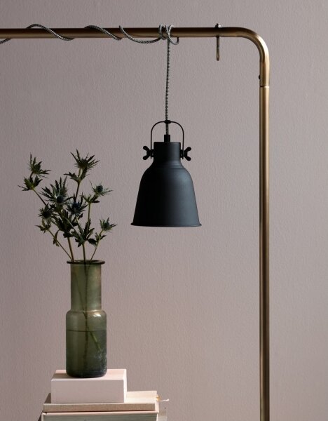 Nordlux - Lampadario a sospensione con filo ADRIAN 1xE27/25W/230V diametro 16 cm antracite